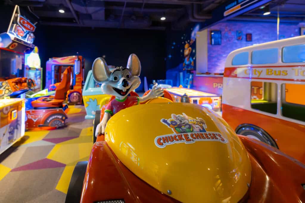 Arcade games and rides