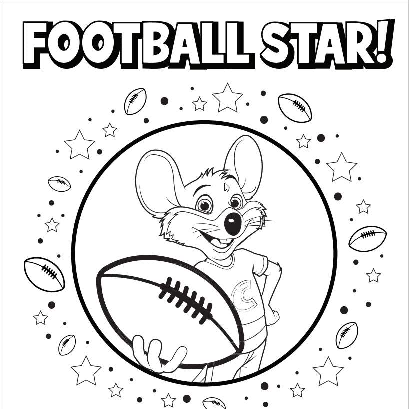 Football Star coloring page