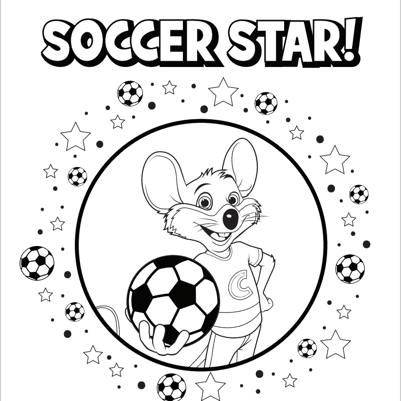 Soccer Star coloring page