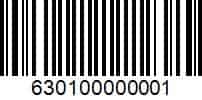Coupon barcode: 630100000001