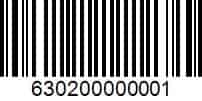 Coupon barcode: 630200000001