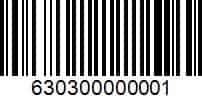 Coupon barcode: 630300000001