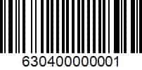 Coupon barcode: 630400000001