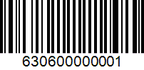 Coupon barcode: 630600000001