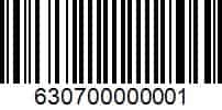 Coupon barcode: 630700000001