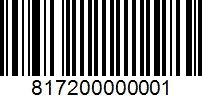Coupon barcode: 817200000001